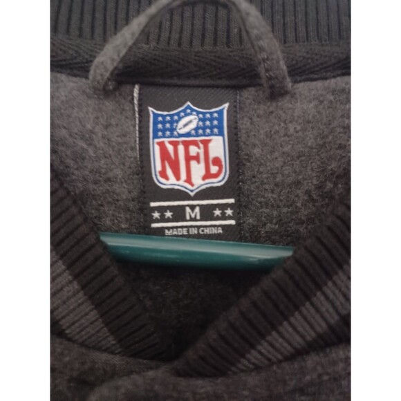 Official NFL Bomber Jacket Shield Logo Medium Gray NFL Team Apparel New $130MSRP - Picture 5 of 9